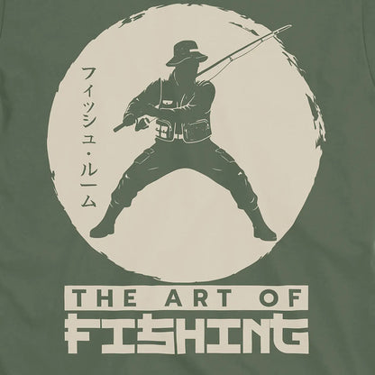 Military Green, The Art Of Fishing Tee – fish-room