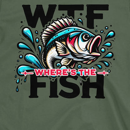 Military Green, WTF: Where's the Fish?  Tee – fish-room