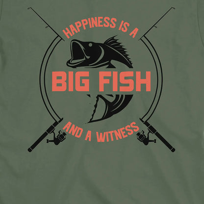 Military Green, Big Fish Happiness Tee – fish-room