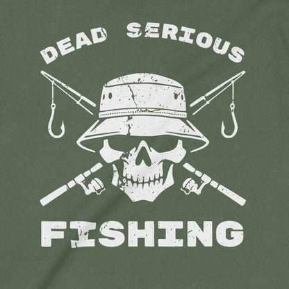 Military Green, Dead Serious Fishing Sweatshirt – fish-room