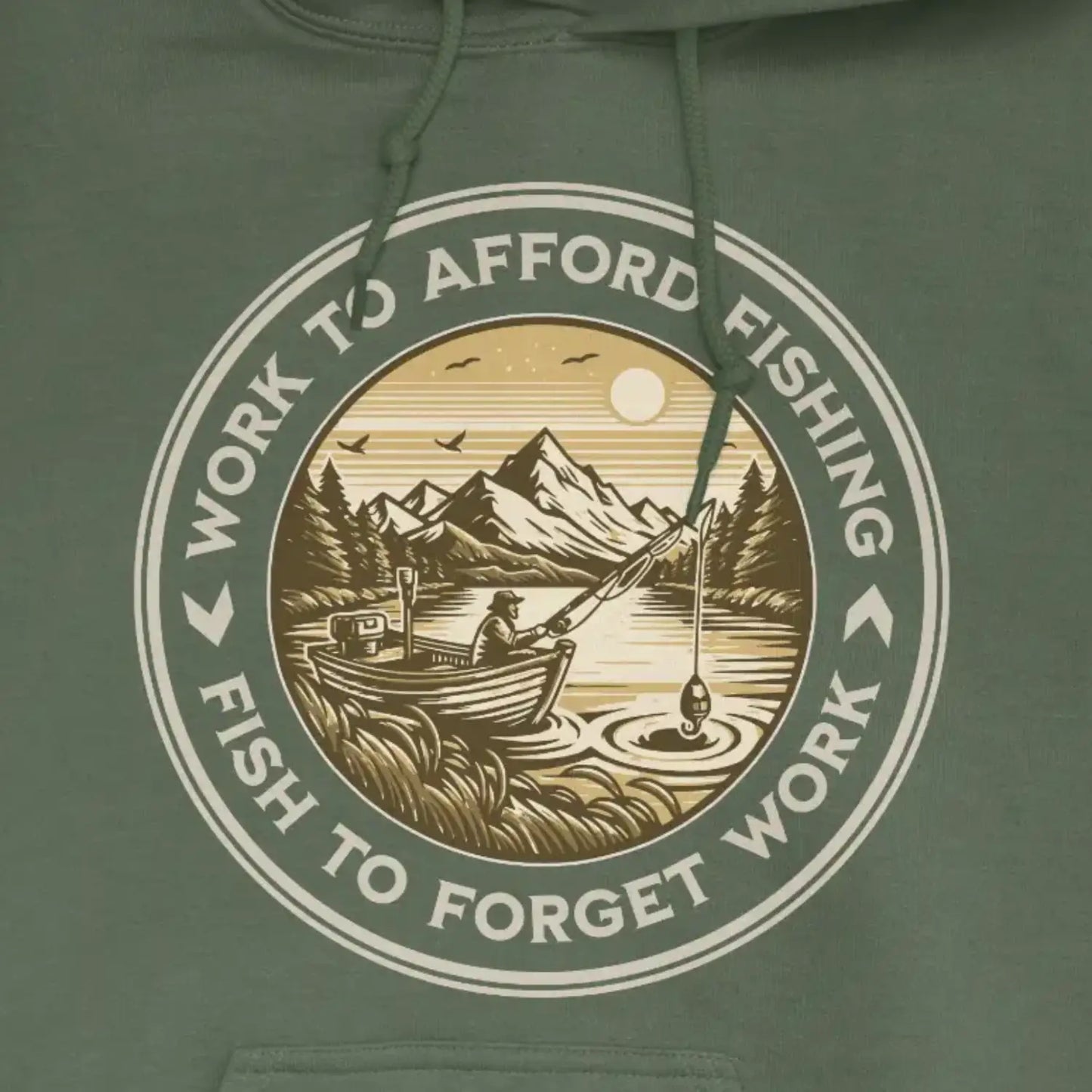 Military Green, Circle of Life Hoodie – fish-room