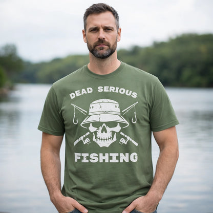 Military Green, Dead Serious Fishing Tee – fish-room