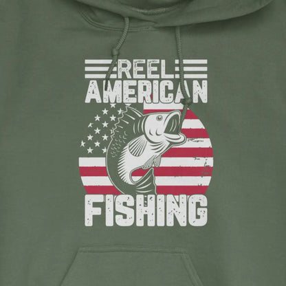 Military Green, Reel American Fishing Hoodie – fish-room