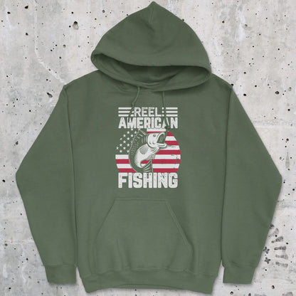 Military Green, Reel American Fishing Hoodie – fish-room