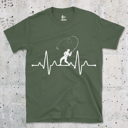 Military Green, Fisherman's Heart Line Tee – fish-room