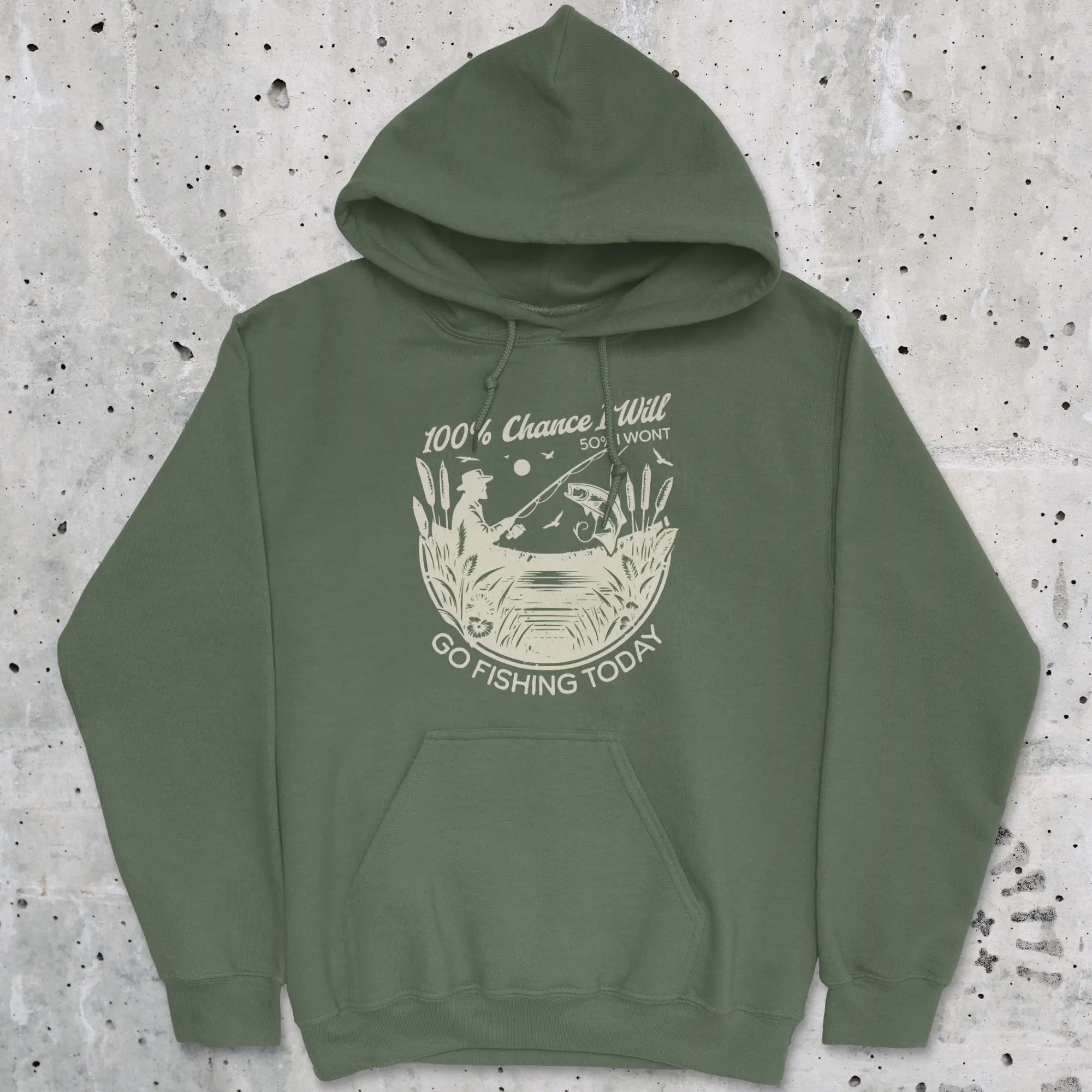 100% Fishing Day Hoodie | graphic hoodie – FISH-ROOM LLC