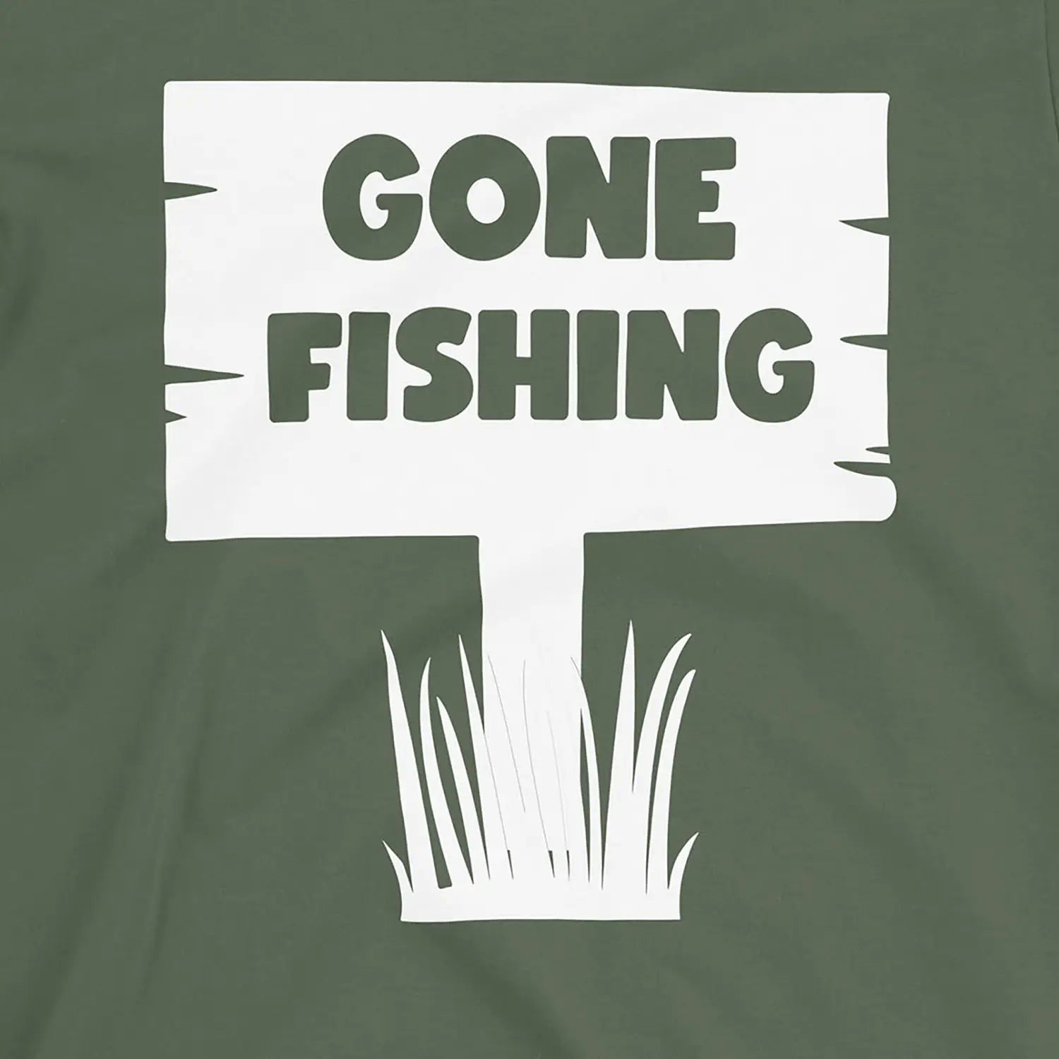 Military Green, Gone Fishing Tee – fish-room