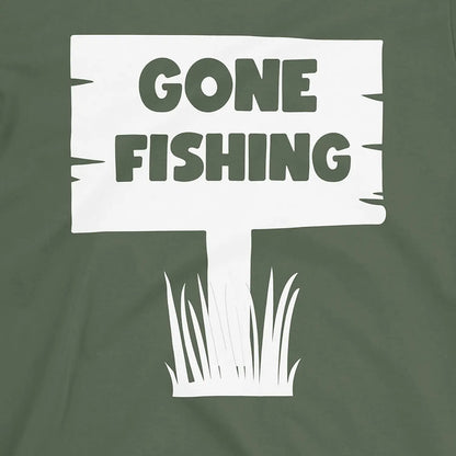 Military Green, Gone Fishing Tee – fish-room