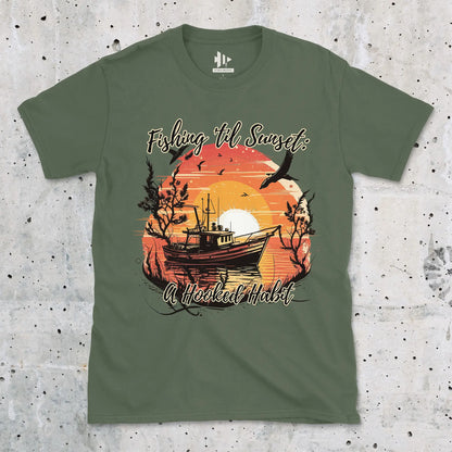 Military Green, Fishing 'til Sunset Tee – fish-room