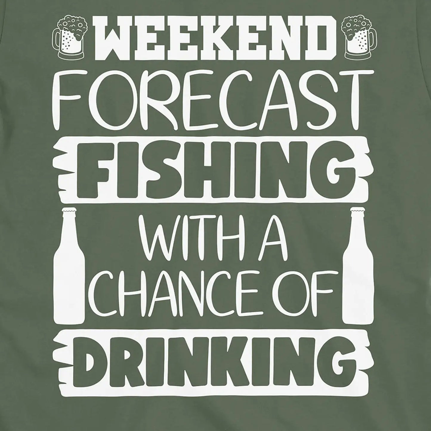 Military Green, Weekend Forecast Tee – fish-room