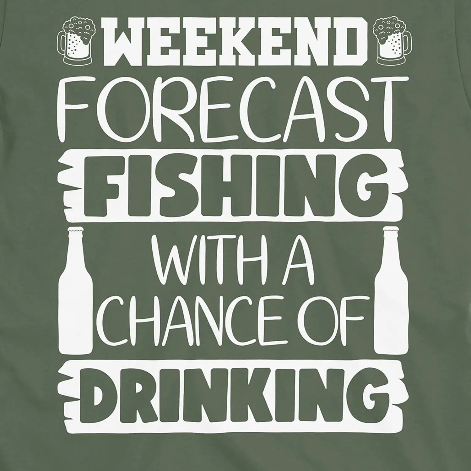 Military Green, Weekend Forecast Tee – fish-room