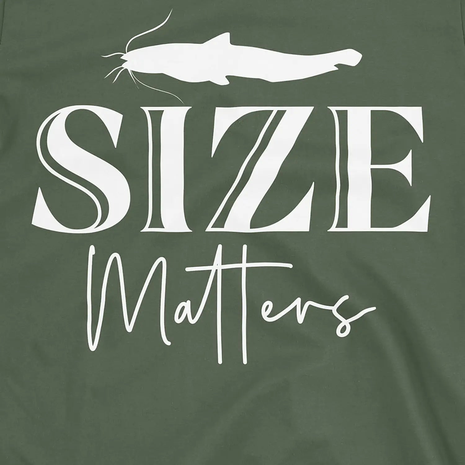 Military Green, Size Matters Tee – fish-room