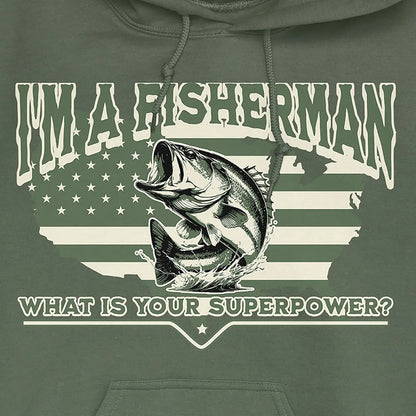 Military Green, Fisherman Superpower Hoodie – fish-room