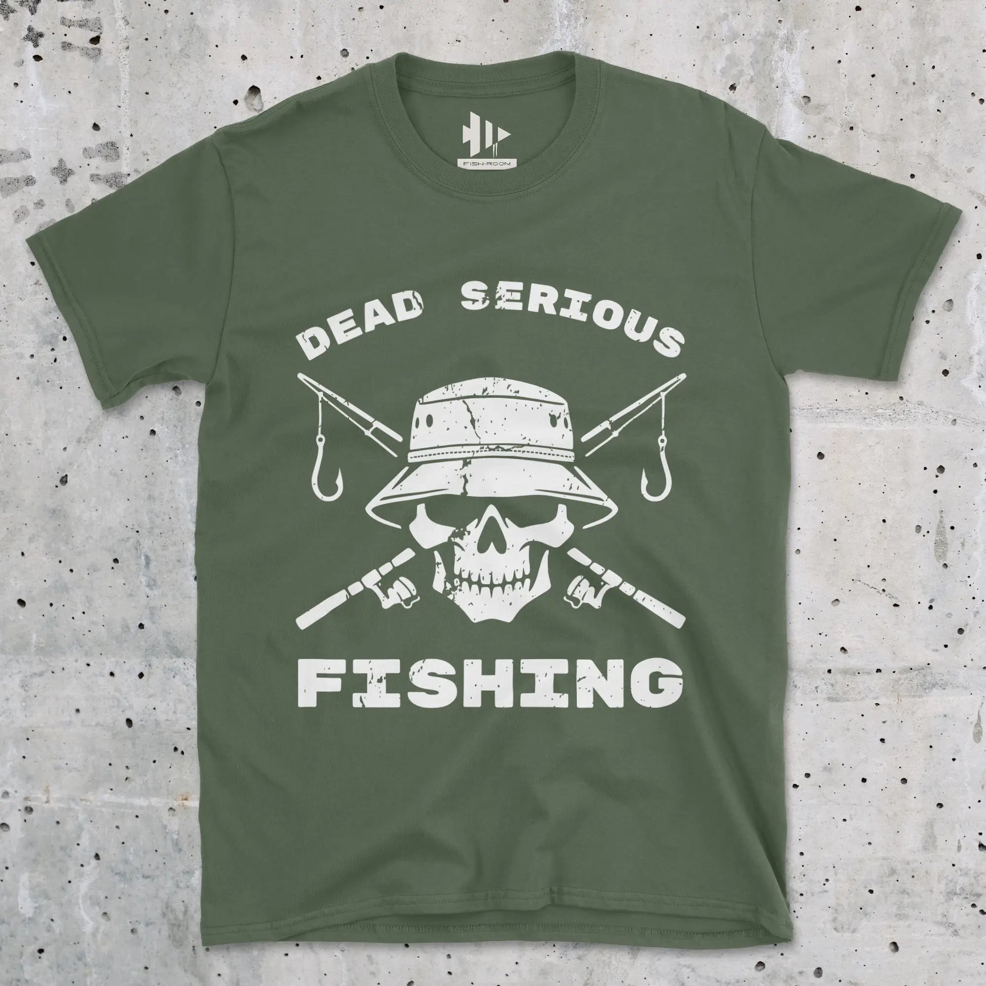 Military Green, Dead Serious Fishing Tee – fish-room