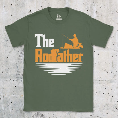 Military Green, The Rodfather Tee – fish-room