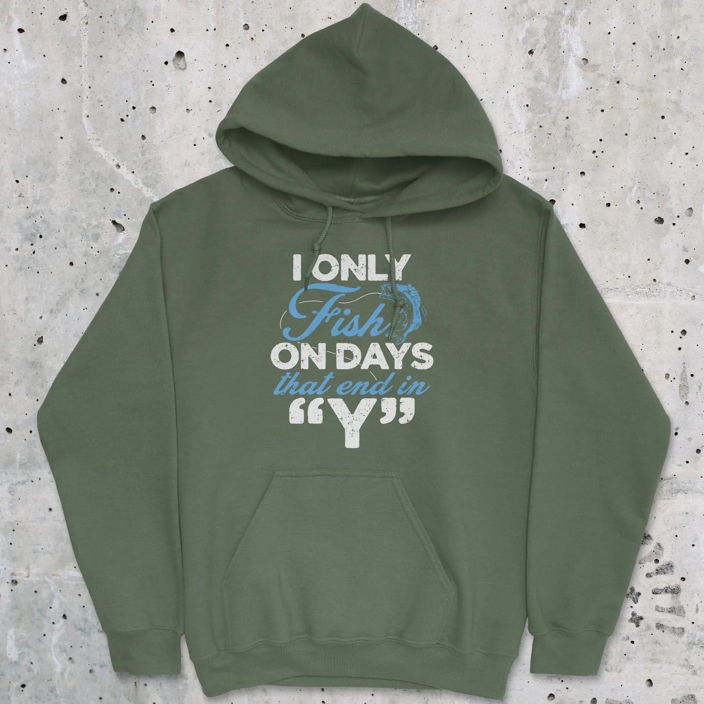 Military Green, 'Y’-Day Fishing Hoodie – fish-room