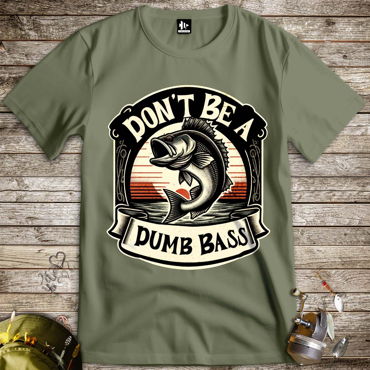 Don't Be a Dumb Bass Tee-funny fishing t shirt-FISH-ROOM LLC