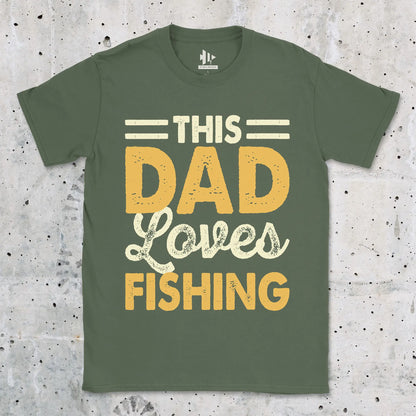 Military Green, This Dad Loves Fishing Tee – fish-room