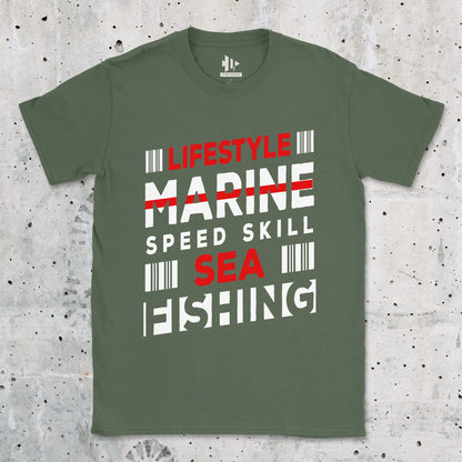 Military Green, Marine Speed Skill Tee – fish-room