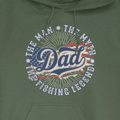Military Green, Legendary Dad Fishing Hoodie – fish-room