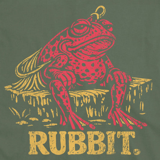Military Green, Rubbit Frog Lure Fishing Tee – fish-room
