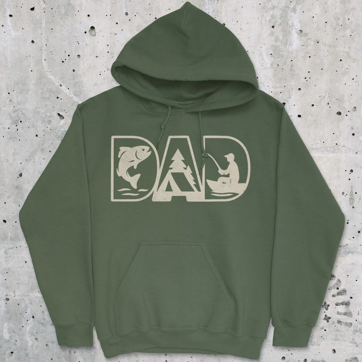 Military Green, Dad Hoodie – fish-room