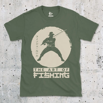 Military Green, The Art Of Fishing Tee – fish-room
