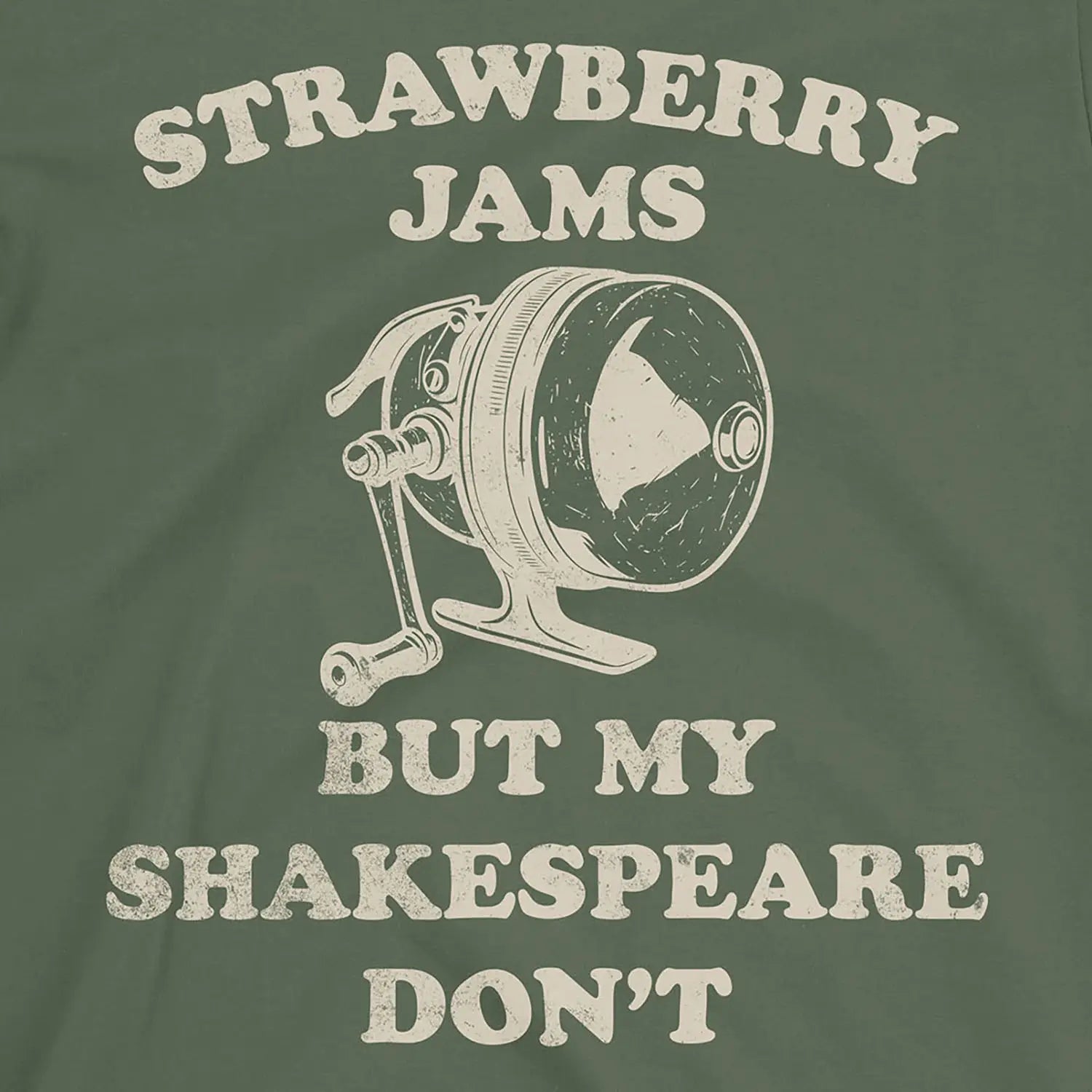Military Green, Strawberry Jams – But My Shakespeare Don’t Tee – fish-room