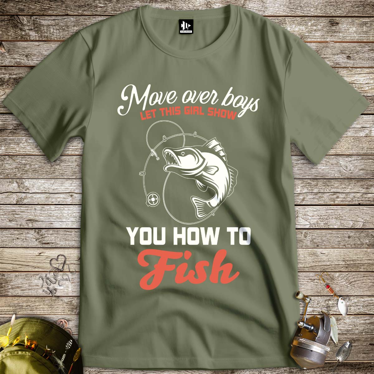 Move Over Boys Tee-funny fishing t shirt-FISH-ROOM LLC