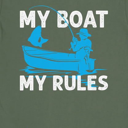 Military Green, My Boat My Rules Tee – fish-room