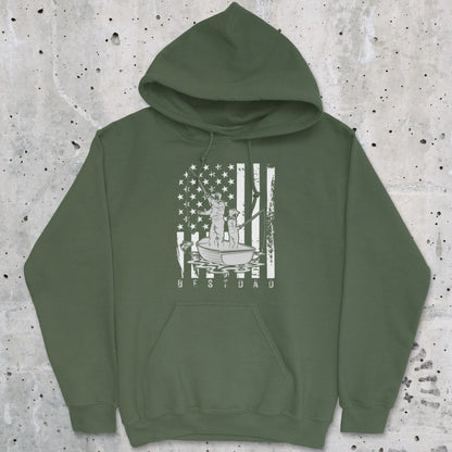 Military Green, Best Dad Hoodie – fish-room