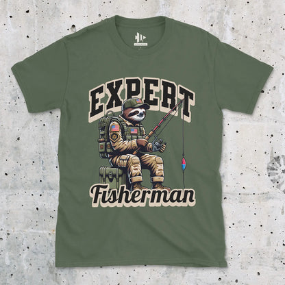 Military Green, Expert Fisherman Tee – fish-room