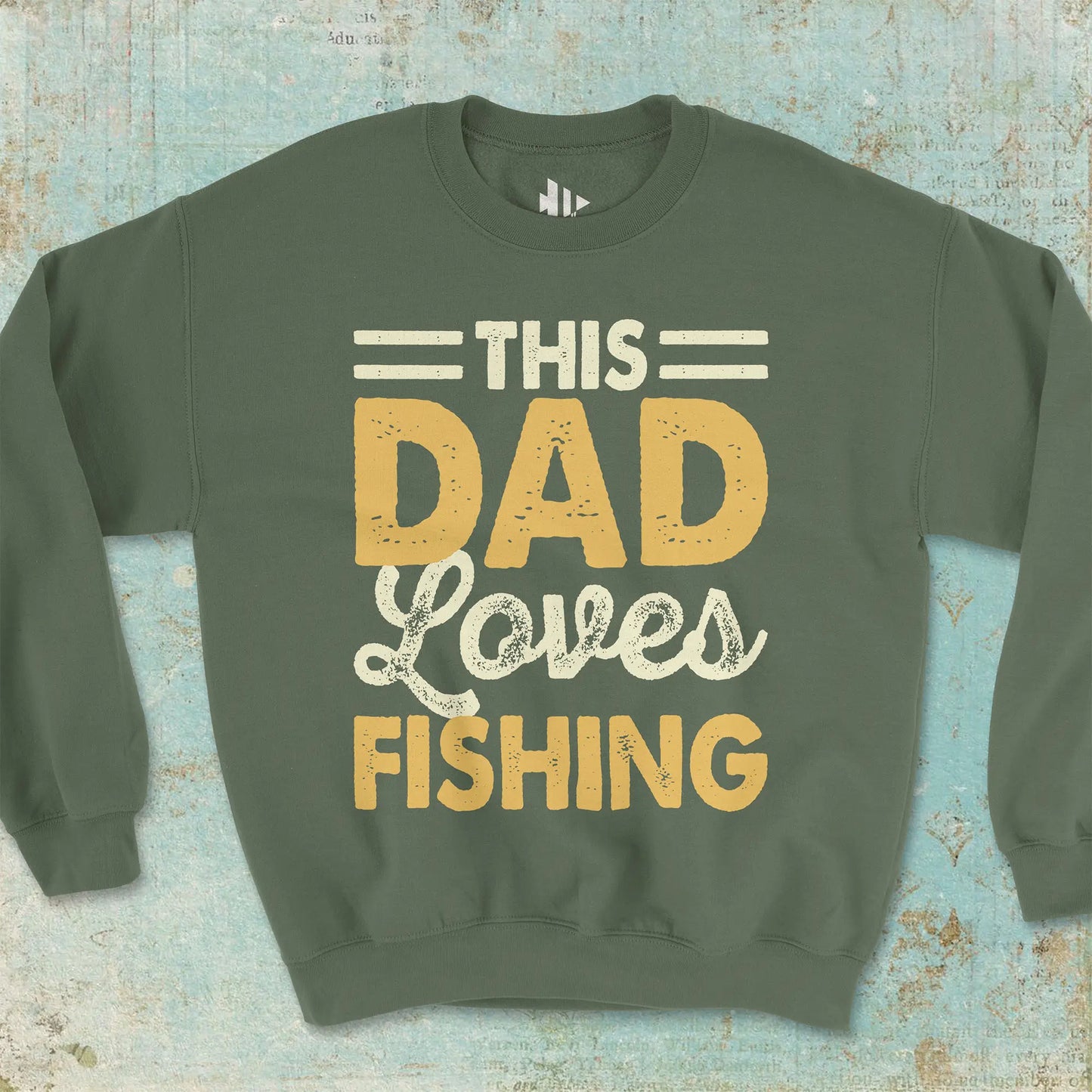 This Dad Loves Fishing Crewneck Sweatshirt