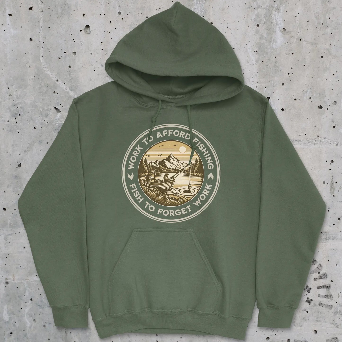 Military Green, Circle of Life Hoodie – fish-room