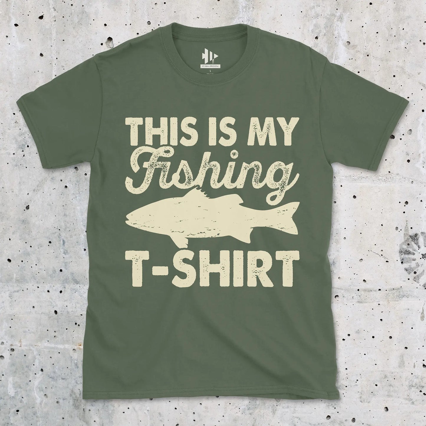 Military Green, This Is My Fishing Tee – fish-room