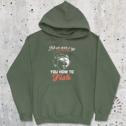 Military Green, Move Over Boys! Hoodie – fish-room