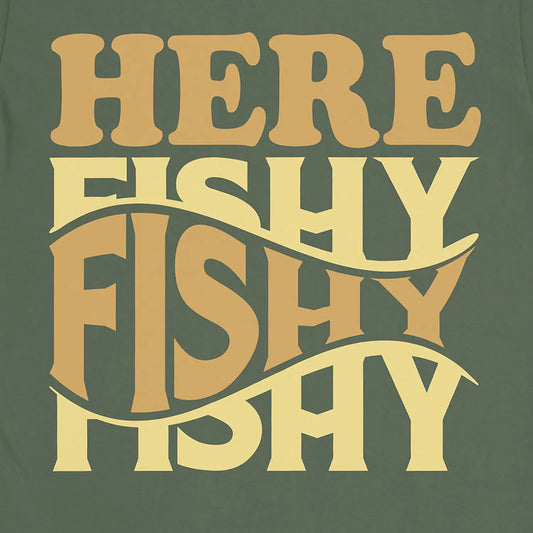 Military Green, Here Fishy Fishy Tee – fish-room