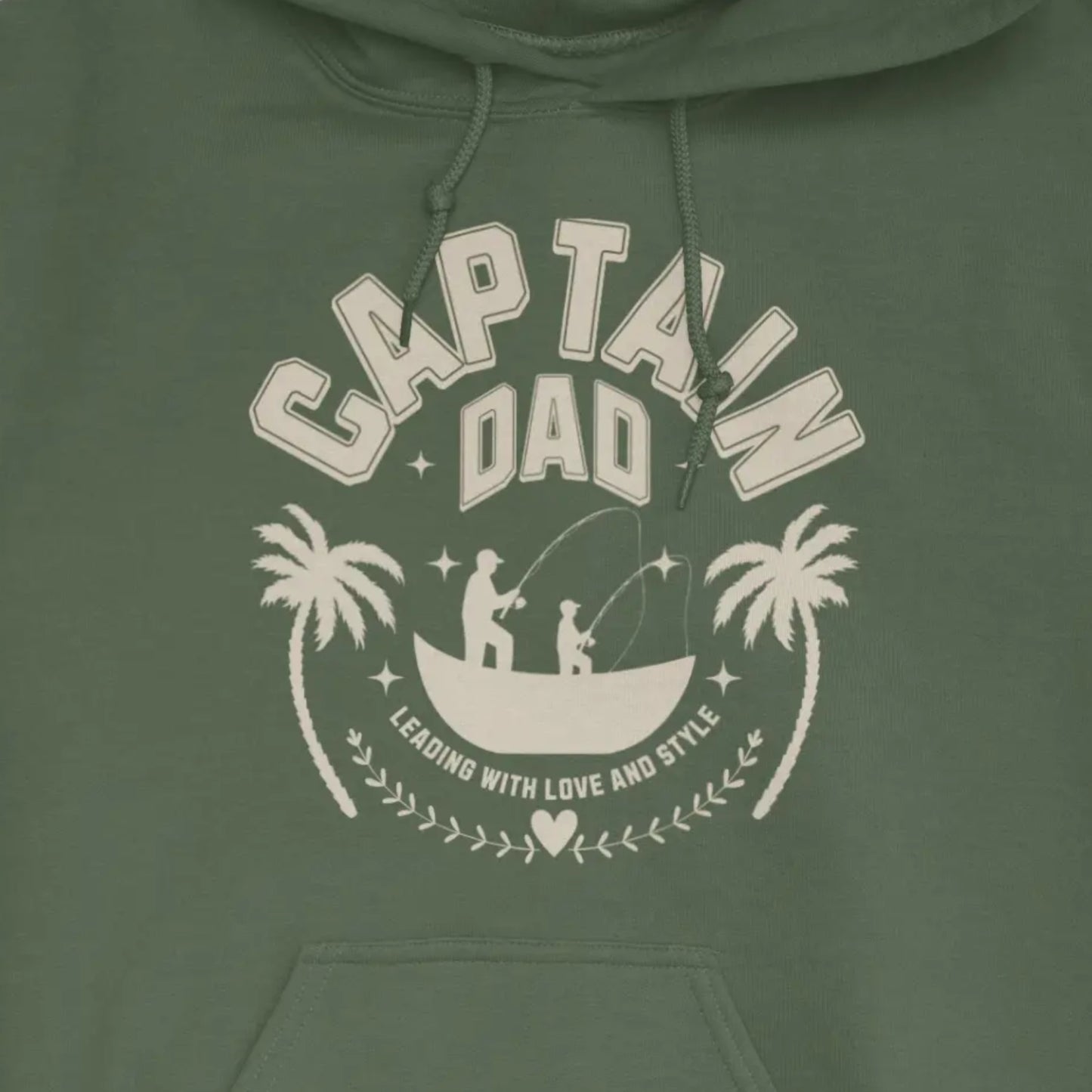 Military Green, Captain Dad Hoodie – fish-room