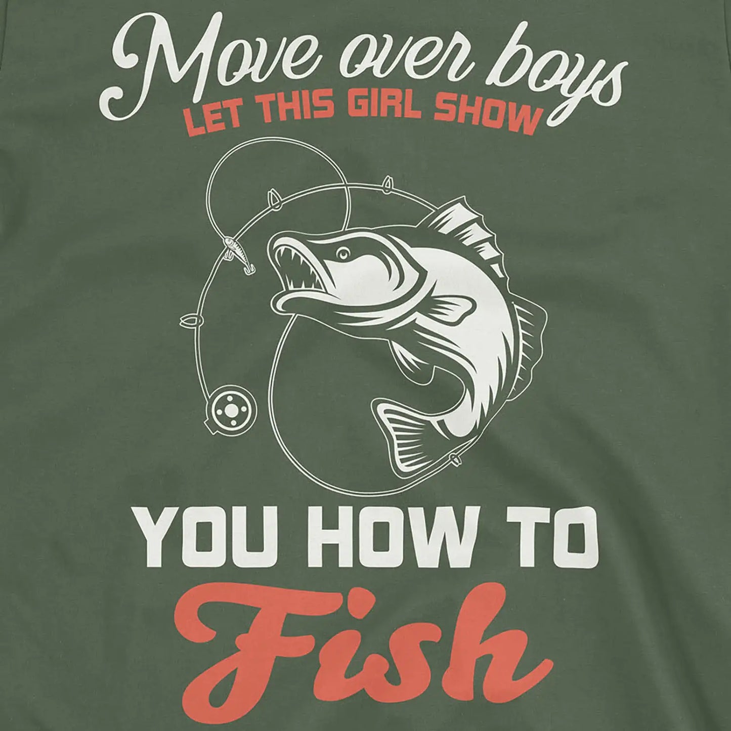 Move Over Boys Tee Military Green T-Shirt