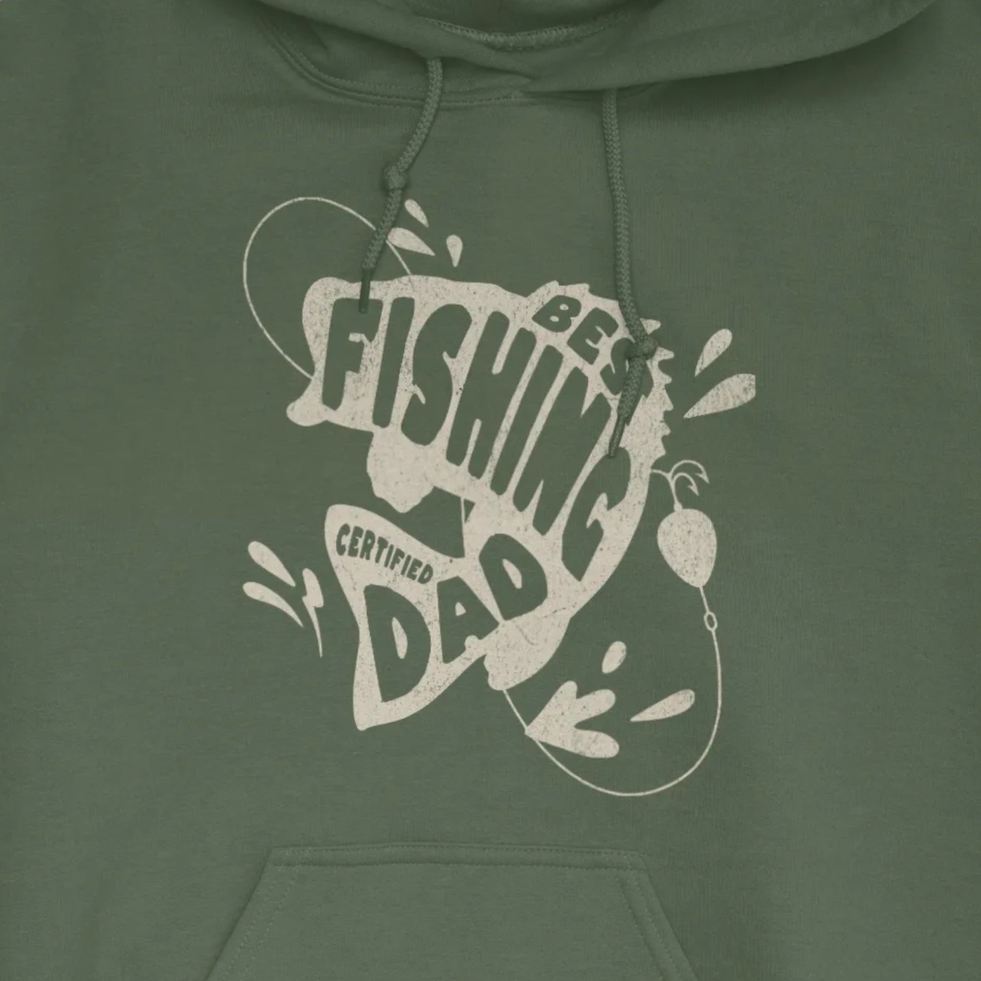 Military Green, Certified Best Fishing Dad Hoodie – fish-room