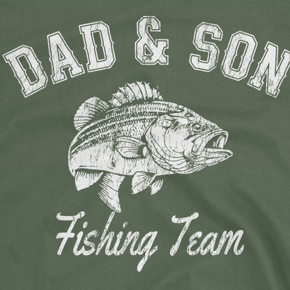 Military Green, Dad and Son Fishing Team Tee – fish-room