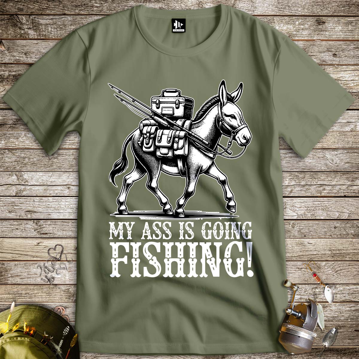 My Ass is Going Fishing! Tee-funny fishing t shirt-FISH-ROOM LLC