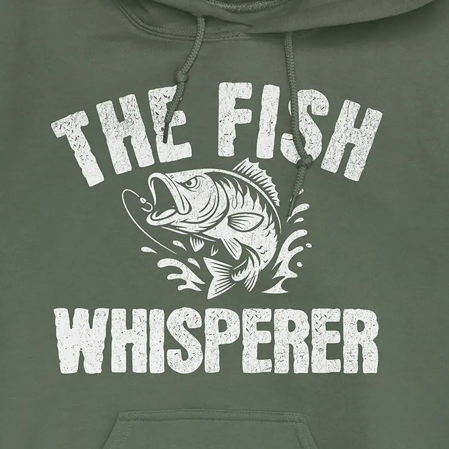 Military Green, The Fish Whisperer Hoodie – fish-room
