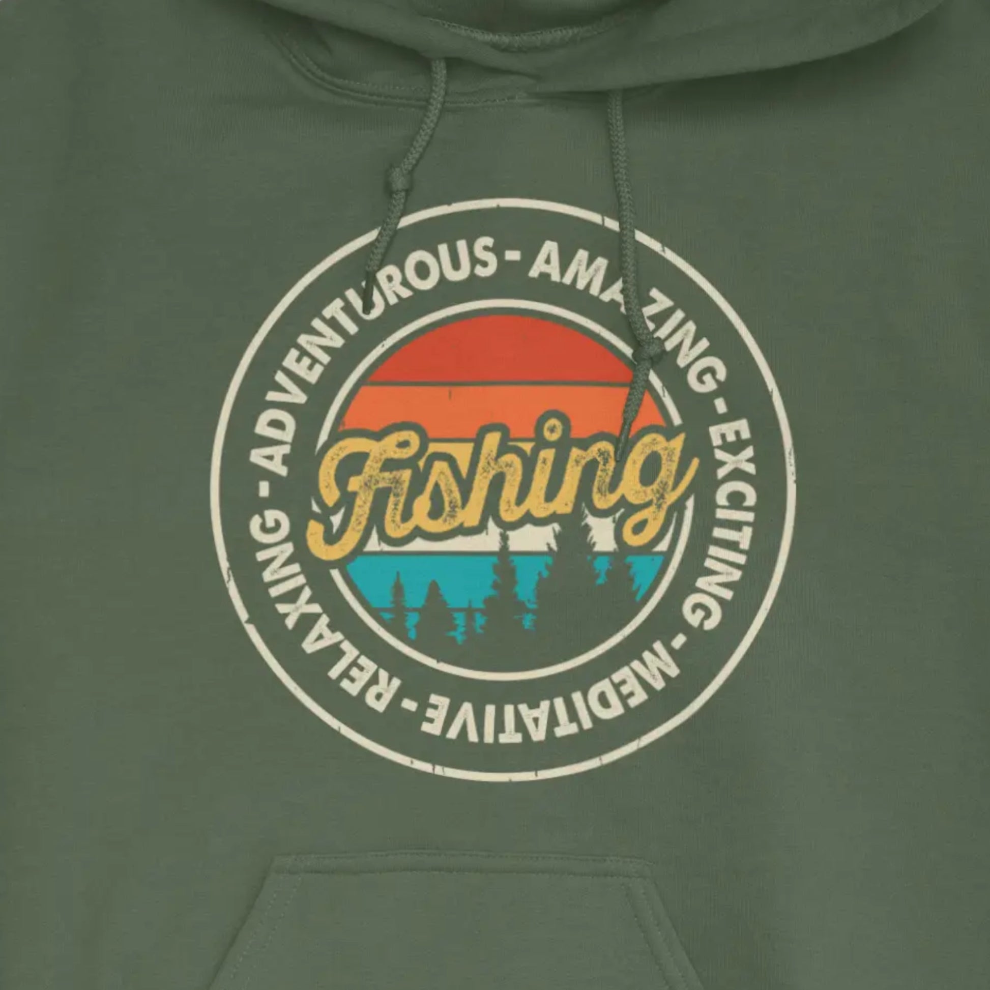 Military Green, Adventurous Fishing Hoodie – fish-room