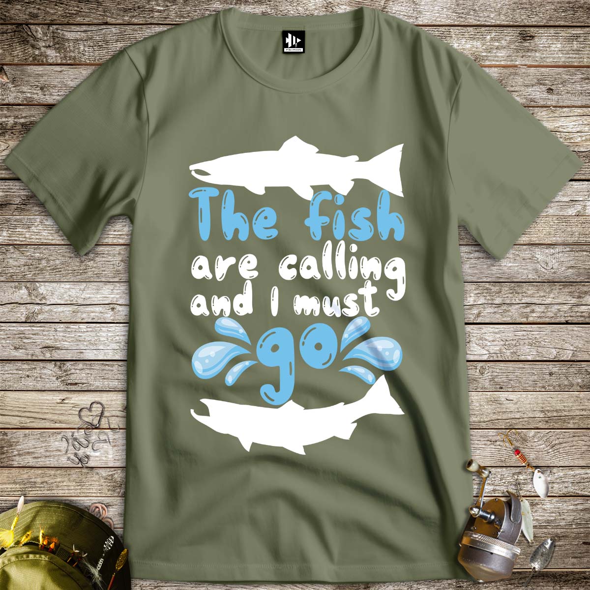 The Fish are Calling Tee-funny fishing t shirt-FISH-ROOM LLC