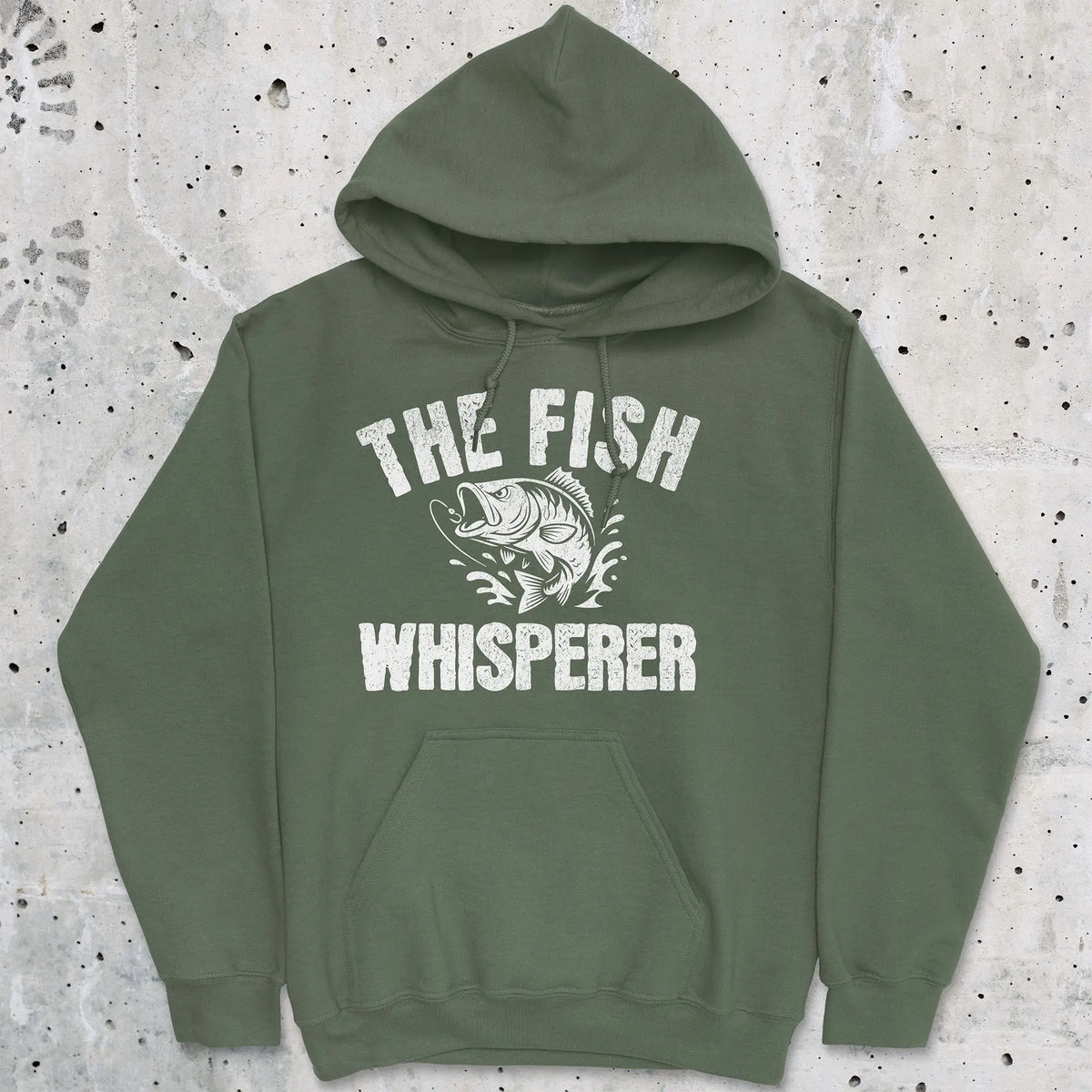 Military Green, The Fish Whisperer Hoodie – fish-room