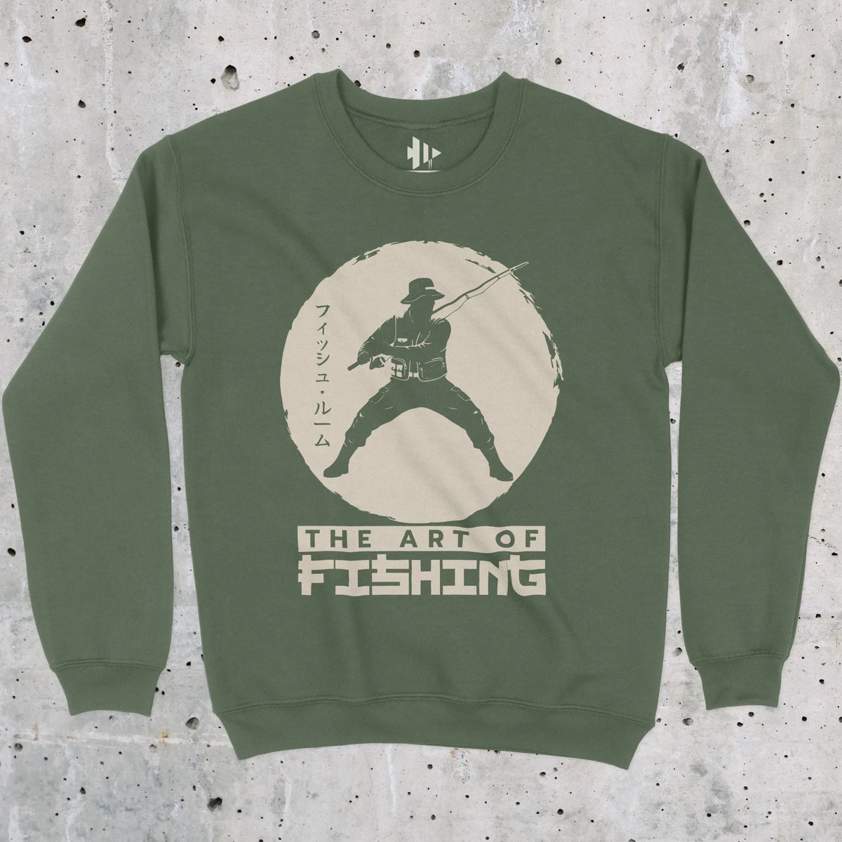 Military Green, The Art Of Fishing Sweatshirt – fish-room