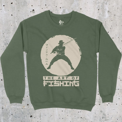 Military Green, The Art Of Fishing Sweatshirt – fish-room