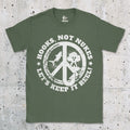 Military Green, Hooks, Not Nukes – Let’s Keep It Reel! Tee – fish-room