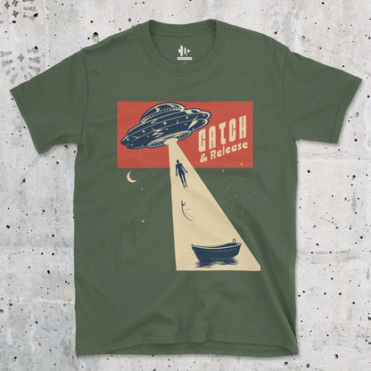 Catch & Release – UFO Edition Tee Military Green T-Shirt